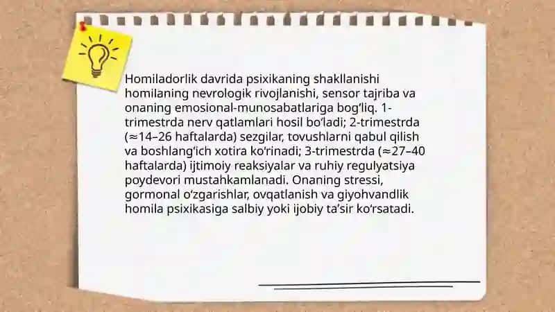 Ontogenezda inson psixikasining rivojlanishi 4