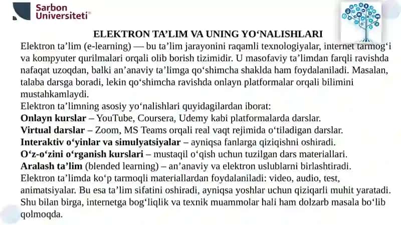 Masofaviy ta’lim va Elektron ta’lim 4