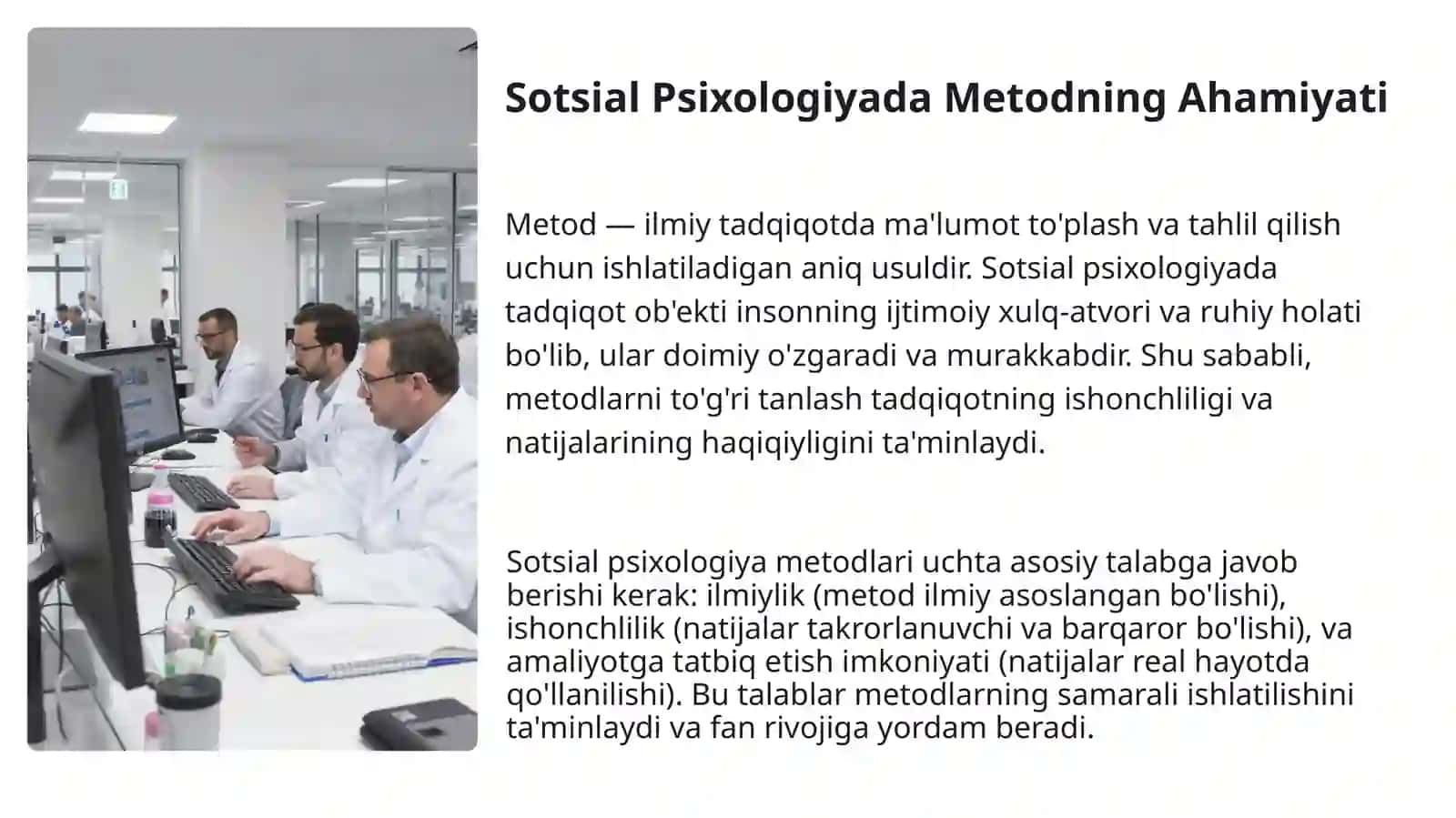 Sotsiаl Psixologiyada Foydalaniladigan Metodlarning O'ziga Xosligi 4