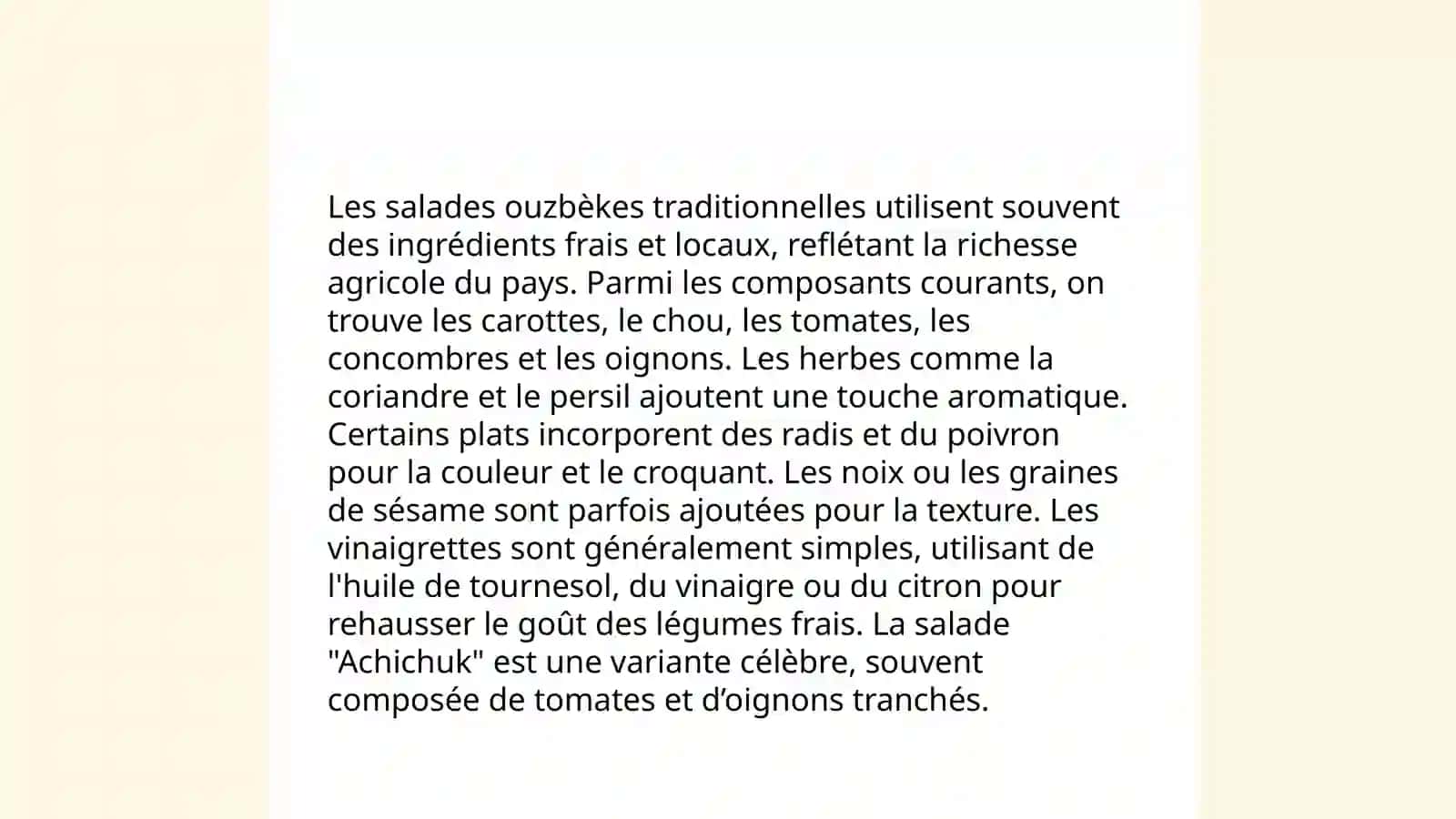 Les salades ouzbèques 4