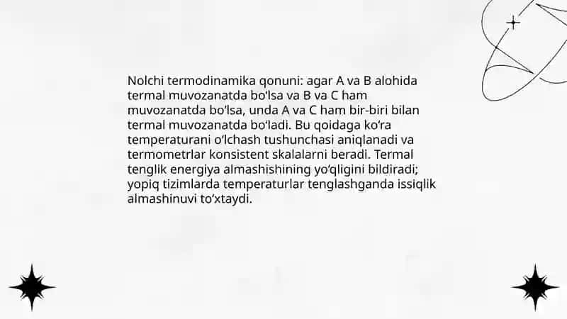 Kimyoviy termodinamikaning tushunchalar,qonunlari Umaraliyeva Ruxshona 4