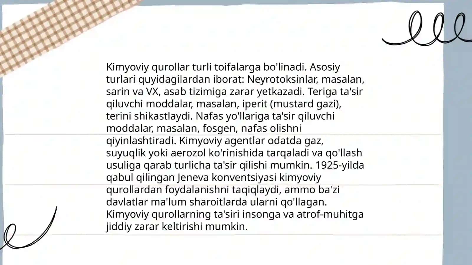 Kimyoviy qurollar va ularning turlari vazifalari 4
