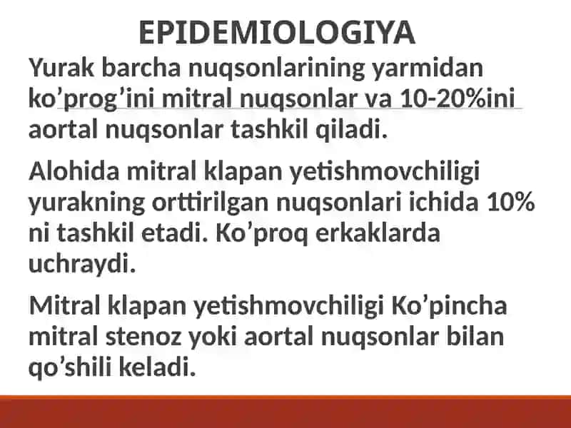 Yurak mitral va aortal nuqsonlari. 4
