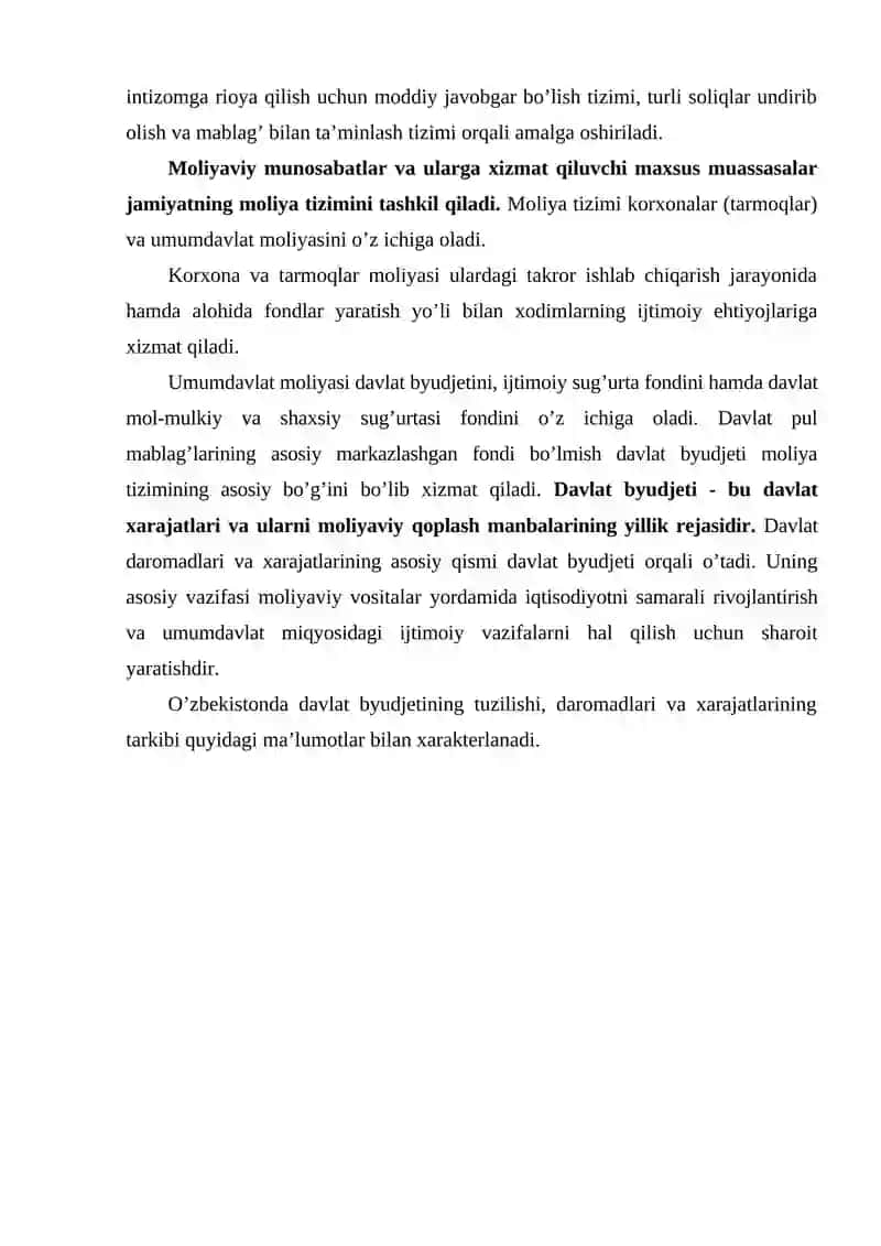 Moliya tizimi va moliyaviy munosabat 4