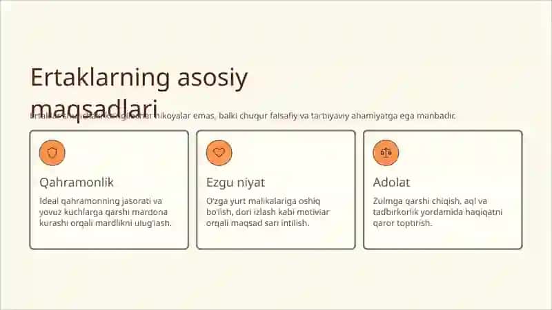 Ertaklarning tasnifi va ularning turlari 4