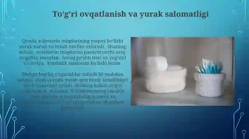 Qon aylanish tizimining yoshga bog'liq xususiyatlari va gigiyenasi 4