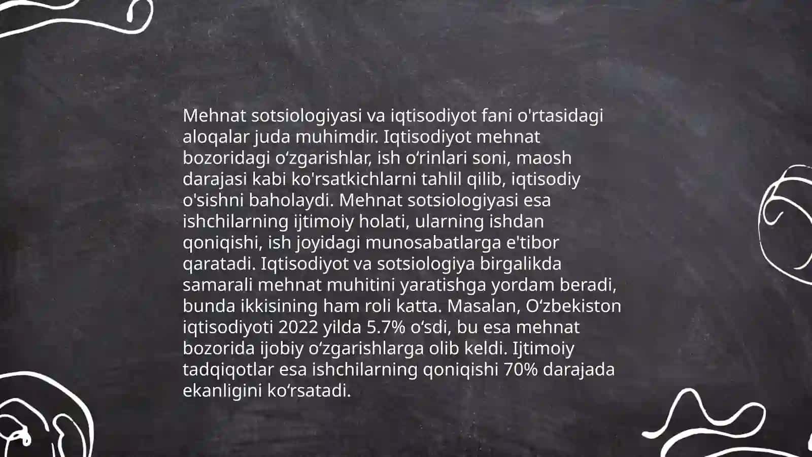 Mehnat va bandlik sotsiologiyasining boshqa fanlar bilan aloqasi 4