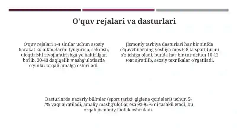 Boshlang‘ich sinflarda jismoniy tarbiya mashg‘ulotlarini tashkil etish 4
