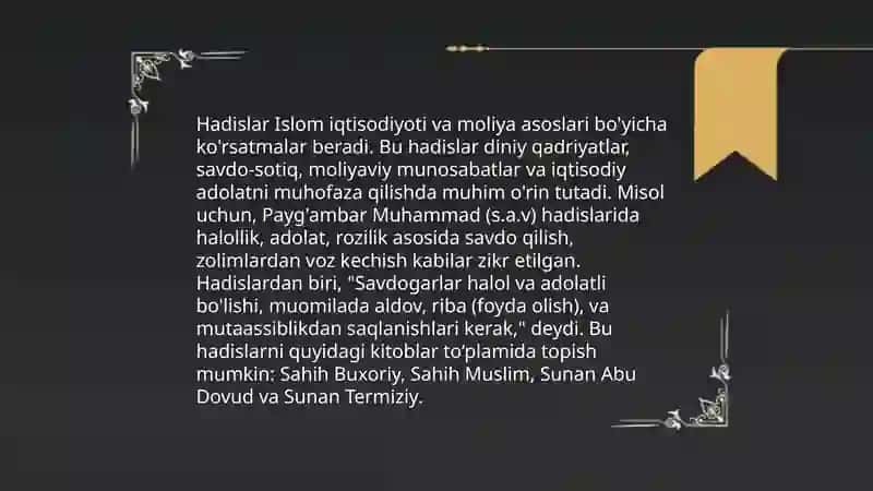 Hadislarda milliy va diniy qadriyatlarning aks etishi 4