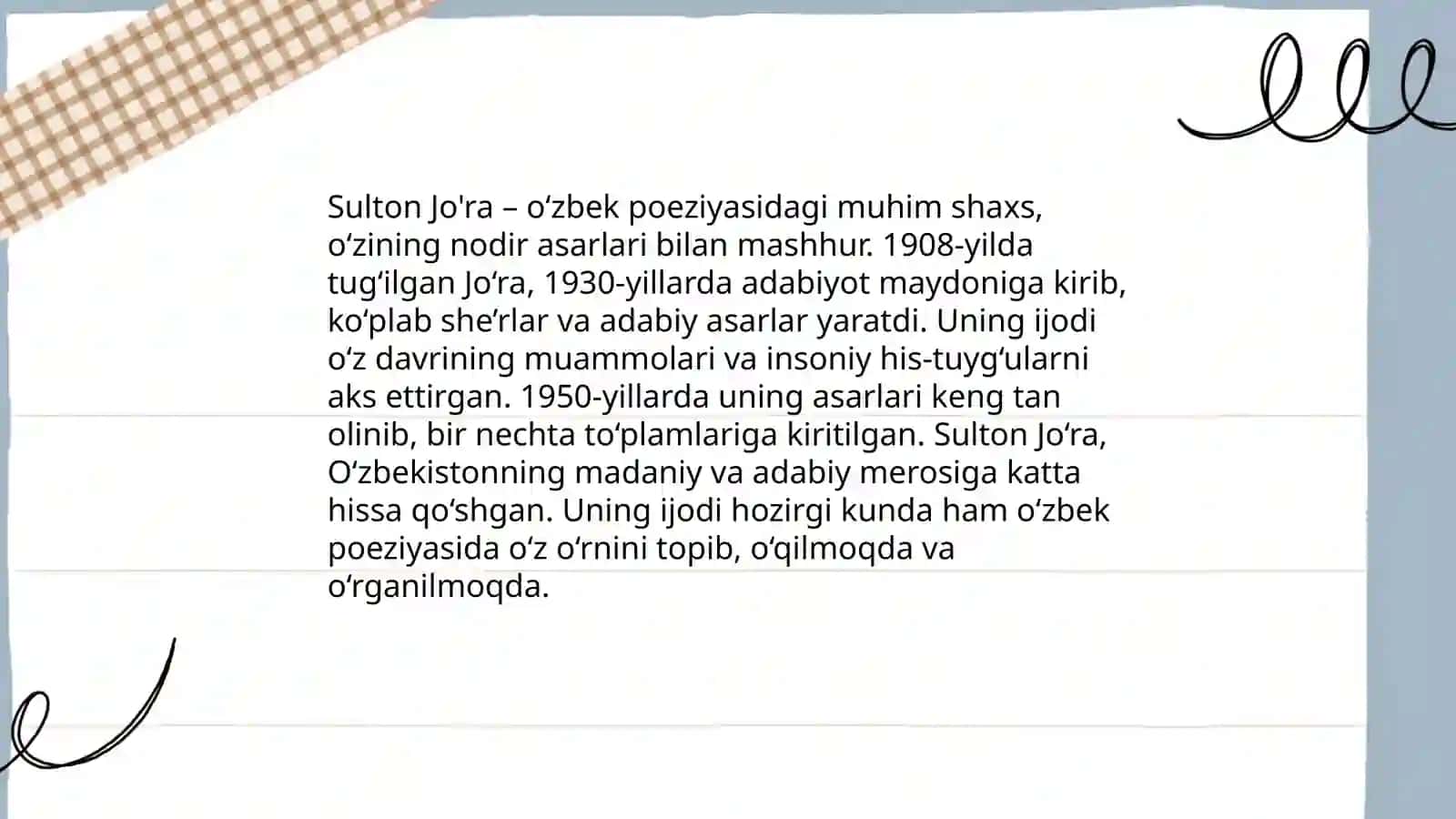 Sulton Jo'raning hayoti va ijodi 4
