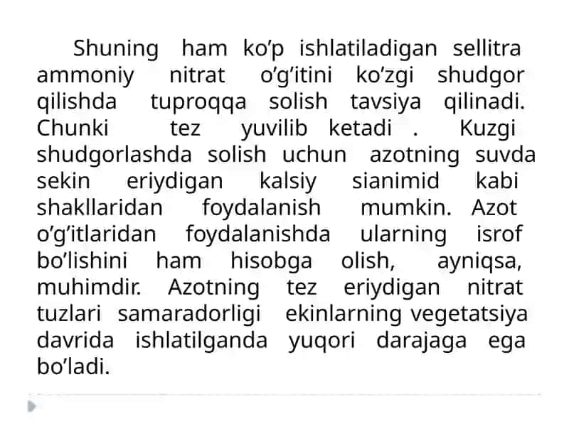 Azotning o'simliklardagi modda almashinuvi gata'siri 4