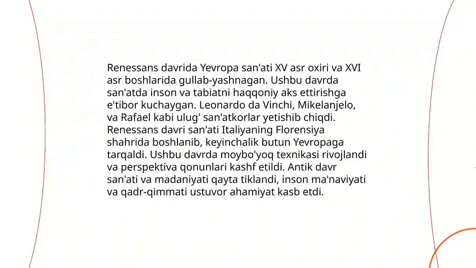 IX-XIII Asrlardagi Madaniy Uygʻonish (Renesans) 4
