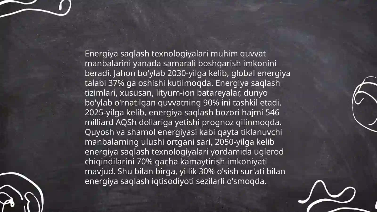 Elektr energiyasi bozoridagi innovatsiyalar va tahdidlar 4