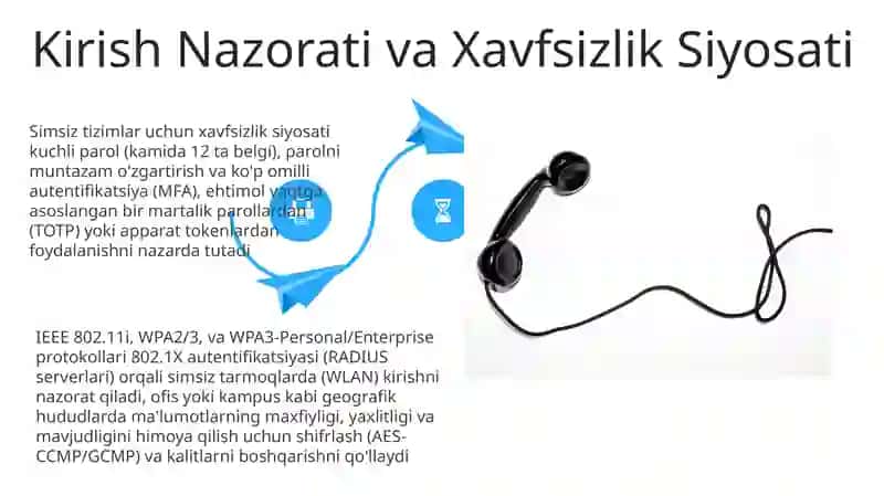Simsiz aloqa tizimlarida axborot resurslarini himoyalash 4