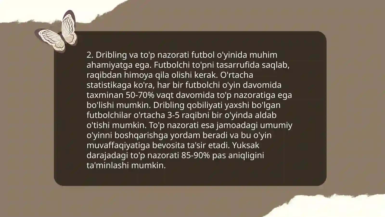 Sport o'yinlari:Futbol sport turning texnikasi va taktikasi 4