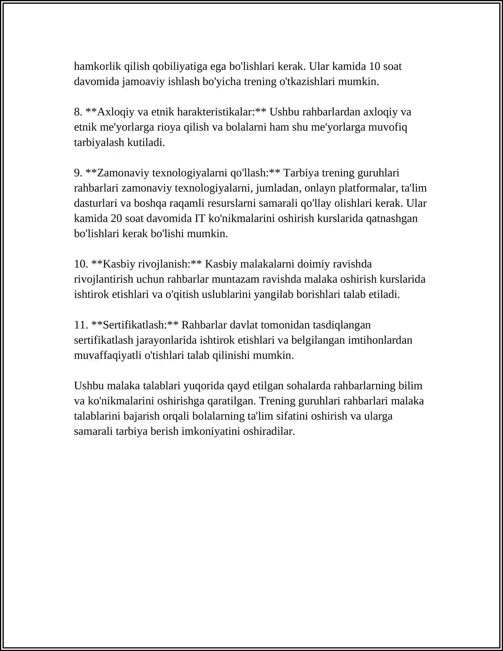 TARBIYA TRENING GURUHLARIDAGI BOSHLOVCHILARNI TAYYORLASH VA ATTESTATSIYA QILISH MASALALARI 4