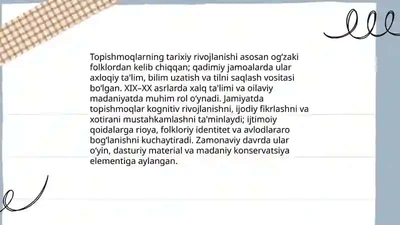 Topishmoqlarning etno pedagogik xususiyatlari 4