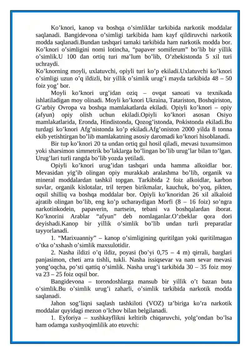 Giyohvandlik va uning zararli oqibatlari 4
