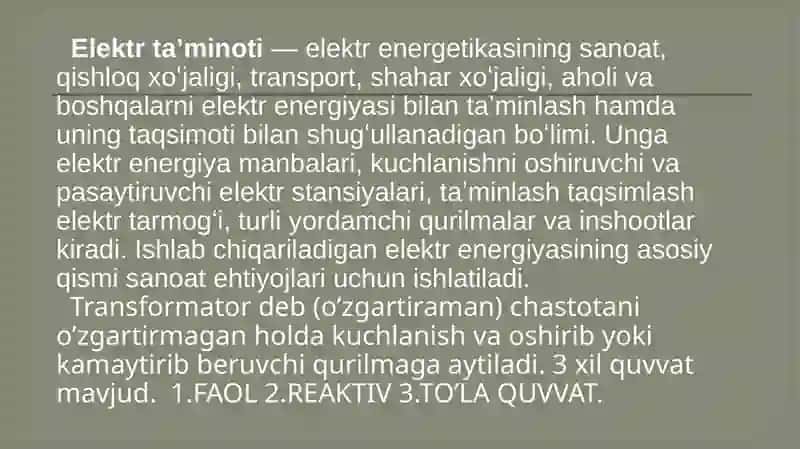 Elektrostansiyavaelektroenergetikatarmog’i 4