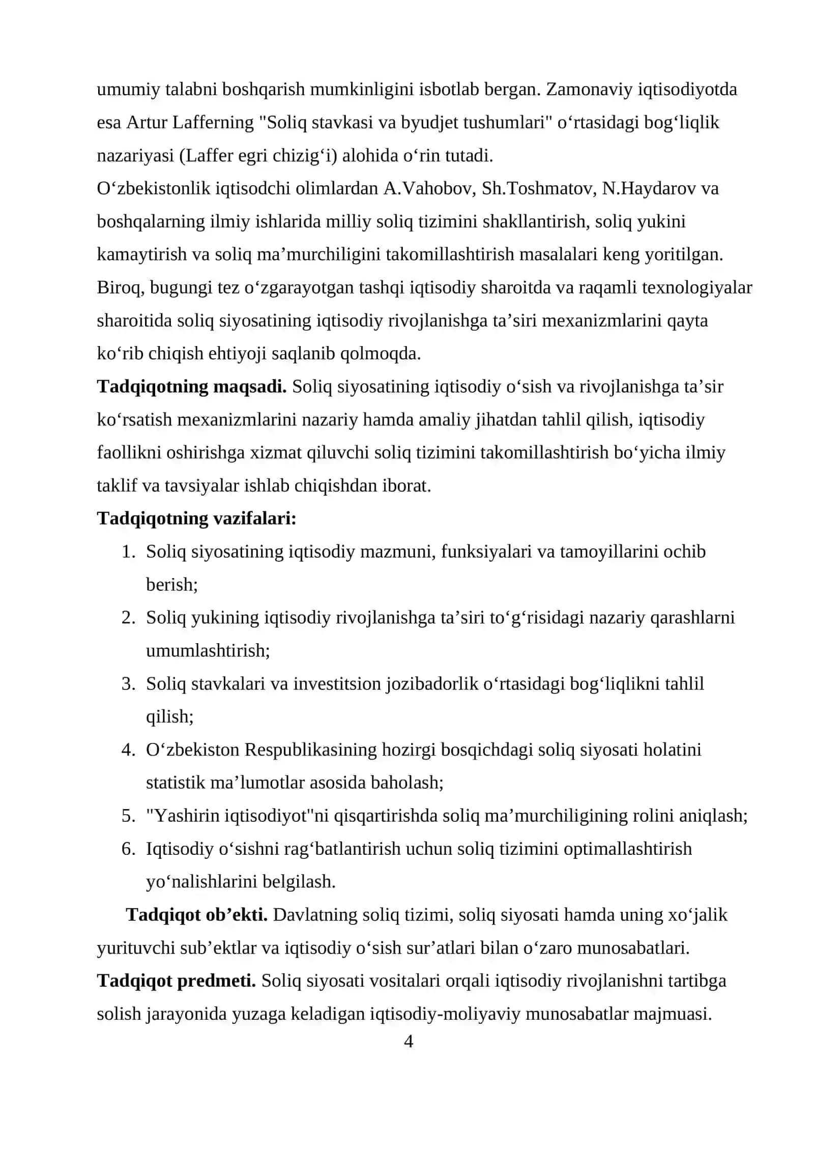 Soliq siyosatining iqtisodiy rivojlanishga ta’siri 4