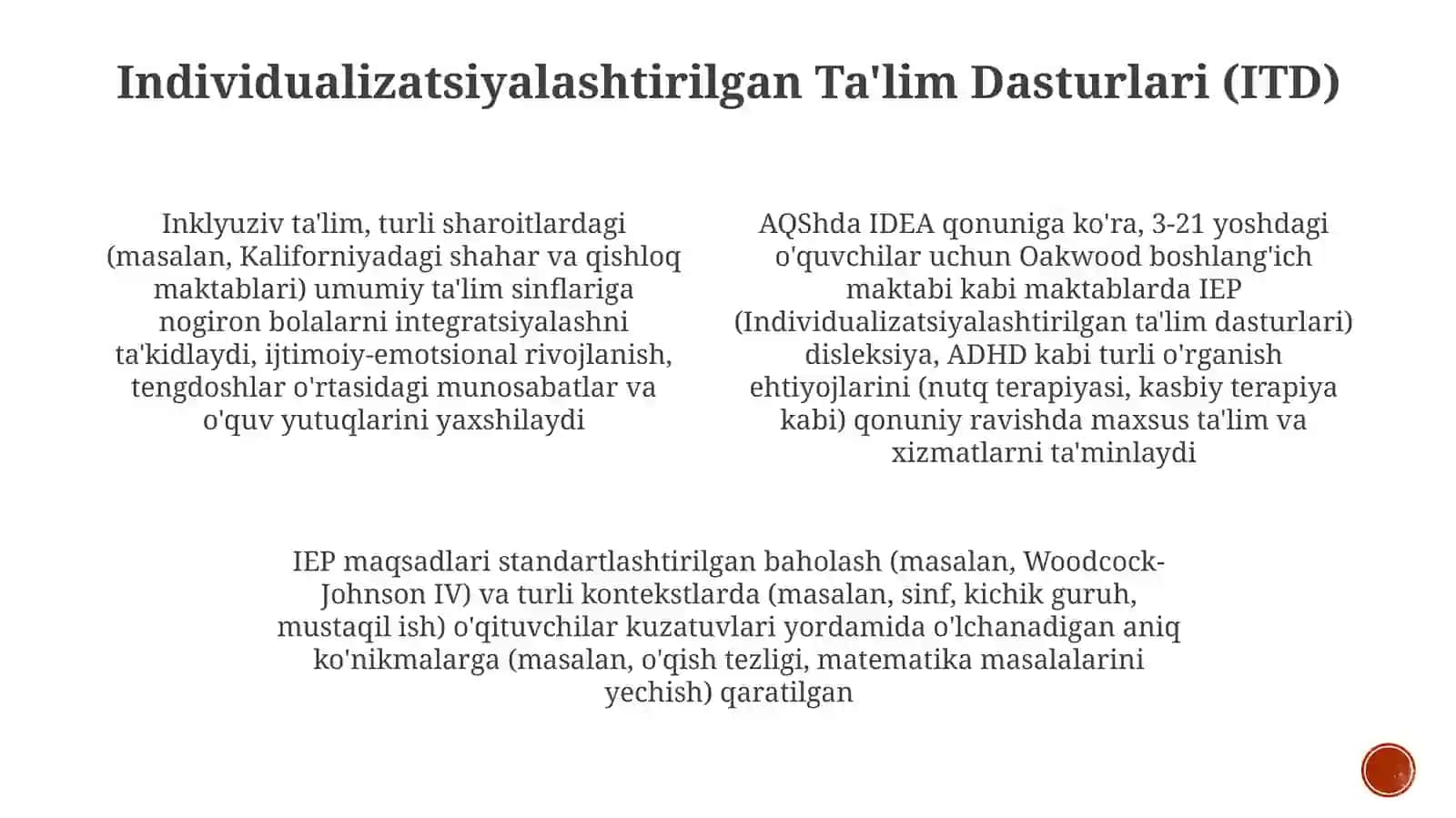 Inklyuziv taʼlimda shaxsiy rivojlanishning xususiyatlari 4