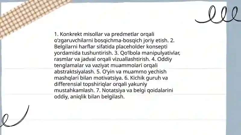 Boshlangʻich sinflarda algebraik meteriallarni oqitish metodikasi 4