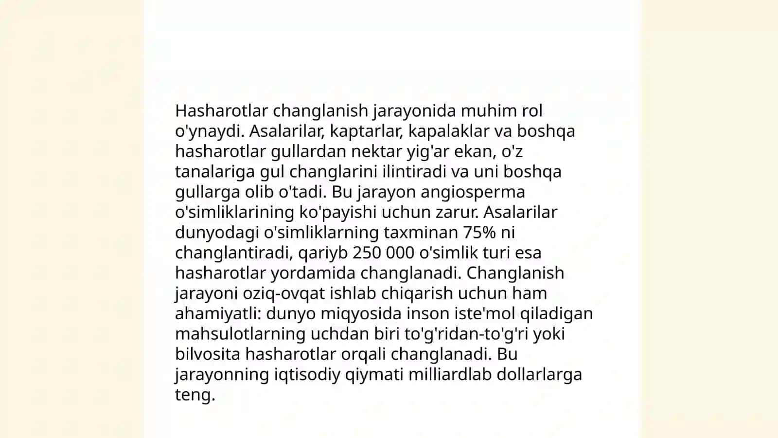 Hasharotlarning inson hayotidagi ahamiyati 4