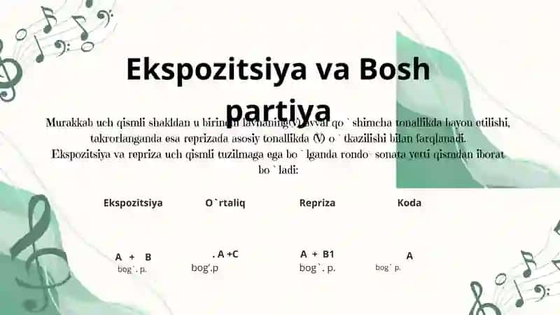 musiqa nazariyasi fanidan tayyorlangan taqdimot 4