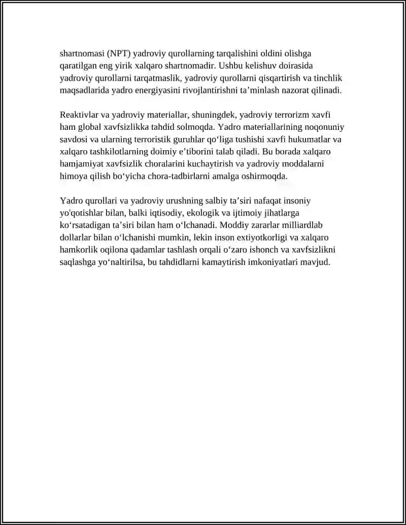INSONIYATGA XAVF SOLAYOTGAN TAHDIDLAR 4
