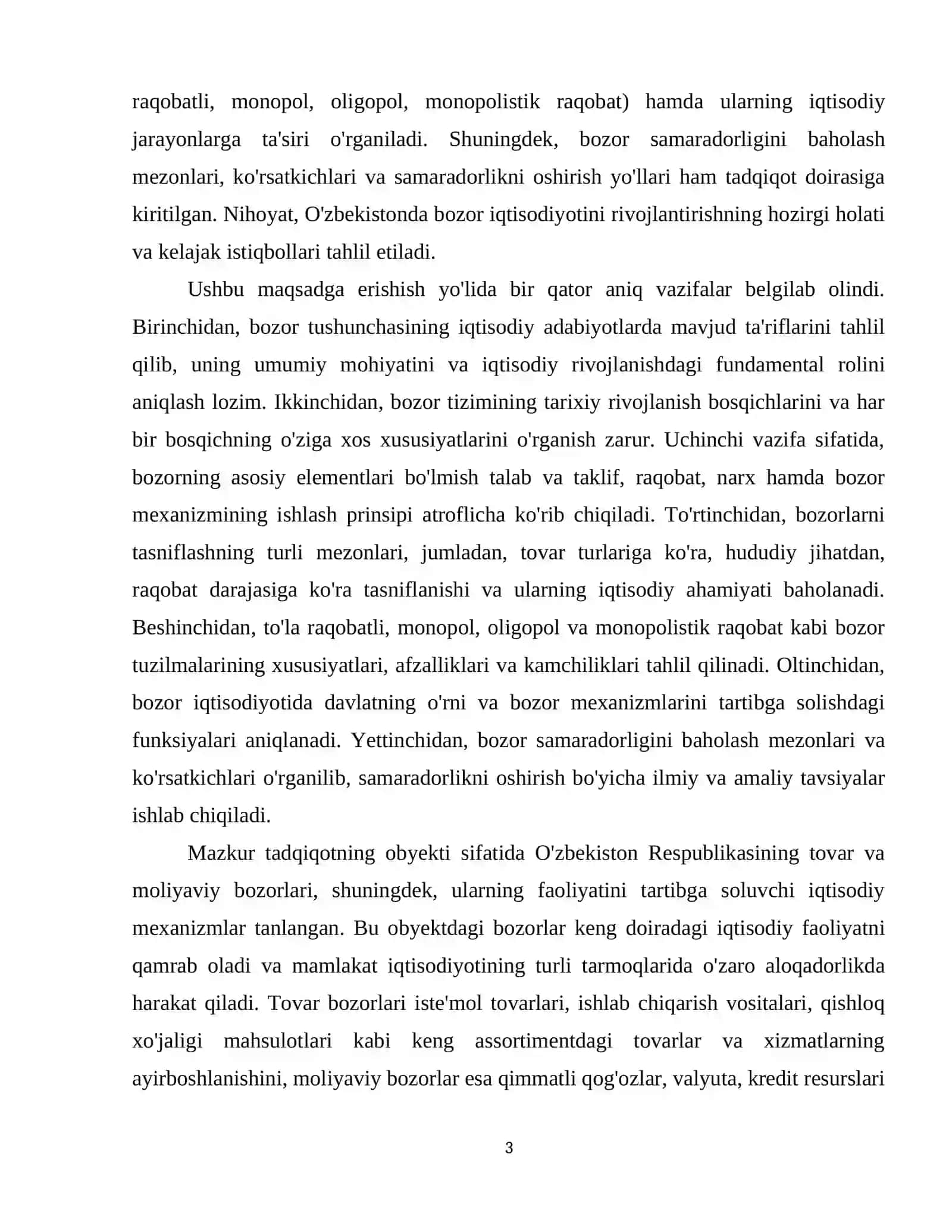 Bozorning mazmuni tuzilishi va turlari 4