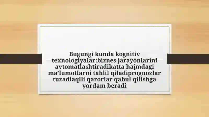 Raqamli iqtisodiyotdagi kognitiv texnologiyalar 4