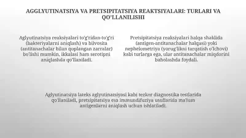 Serologik reaksiyalarning asoslari 4