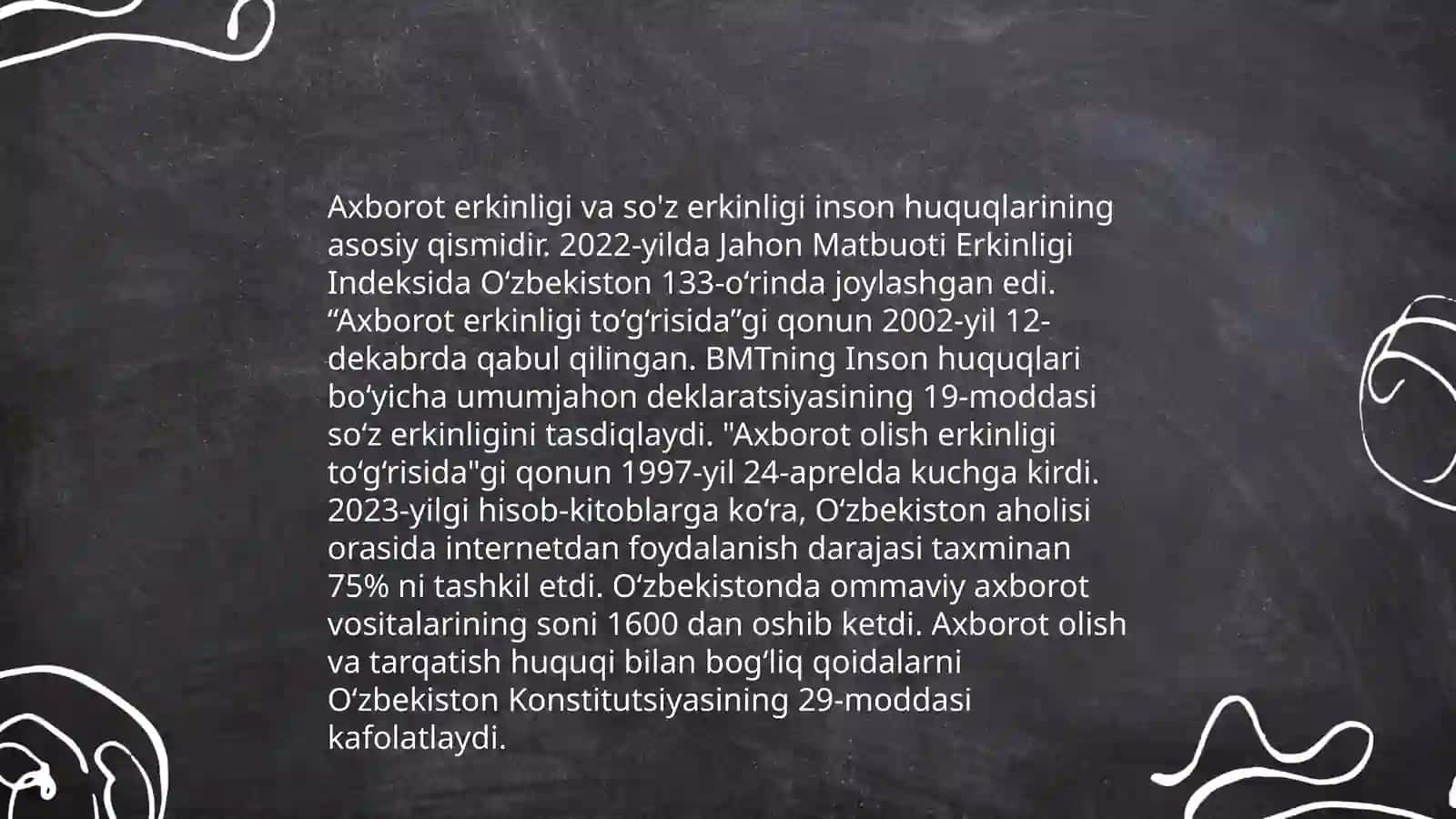 Ommaviy axborot vositalarining huquqiy maqomi 4