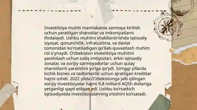 Investitsiya bozori va uni shakllantirish muammolari 4