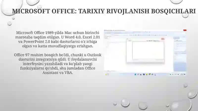 Amaliy dasturiy taminot (Microsoft offce misolida) Rustamov Azizbek 4