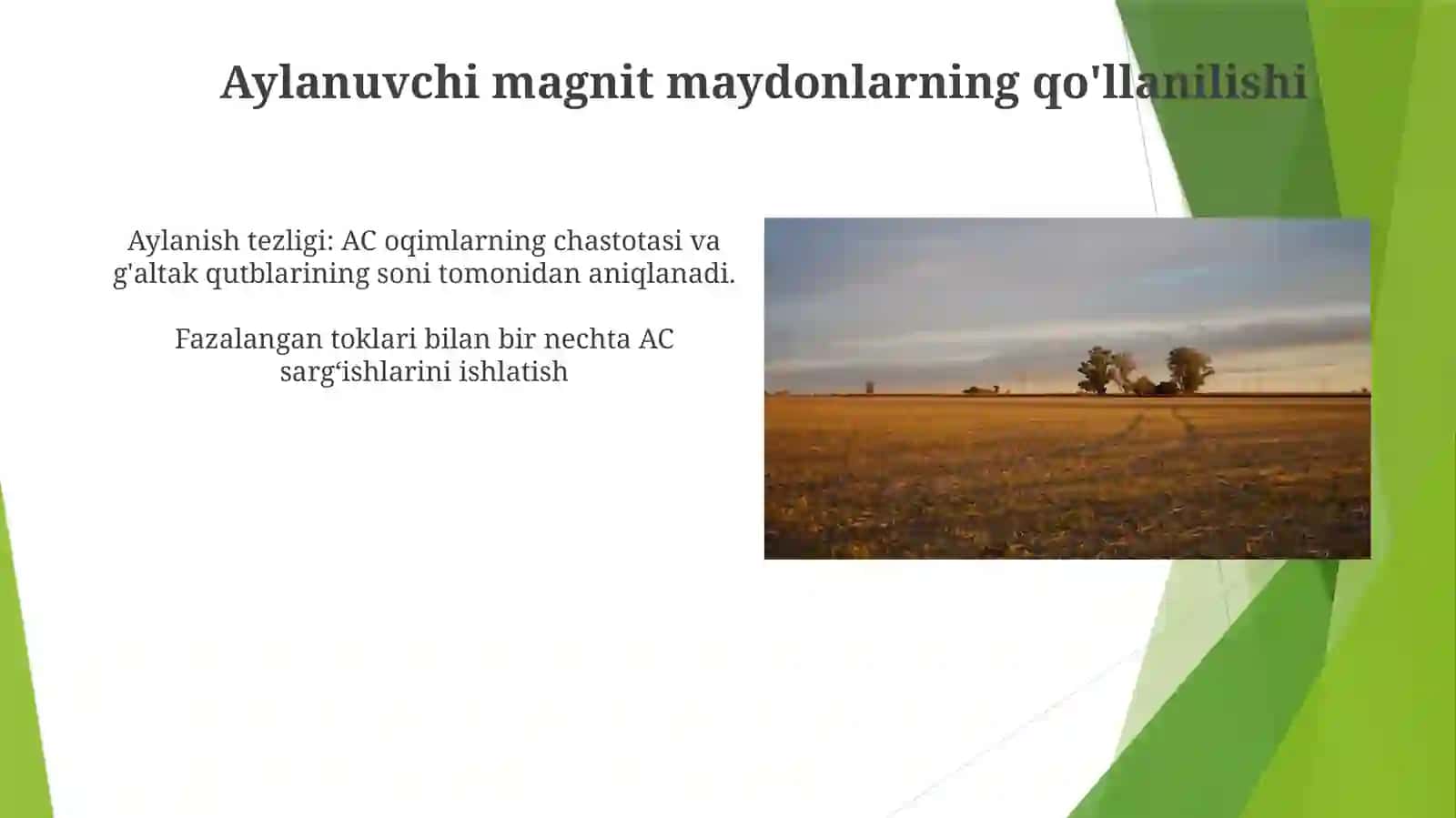 Aylanuvchi Magnit Maydonlar 4