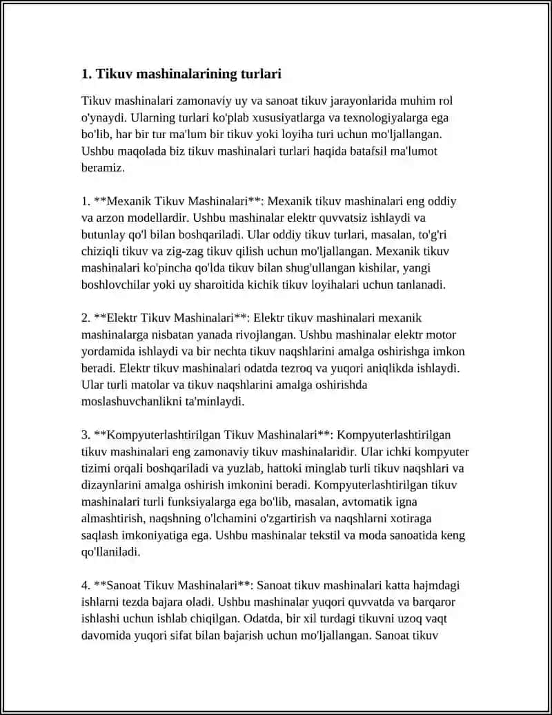 KIYIM DETALLARINI ULASH USULLARI. TIKUVCHILIK ASOSLARI FANIDAN 4