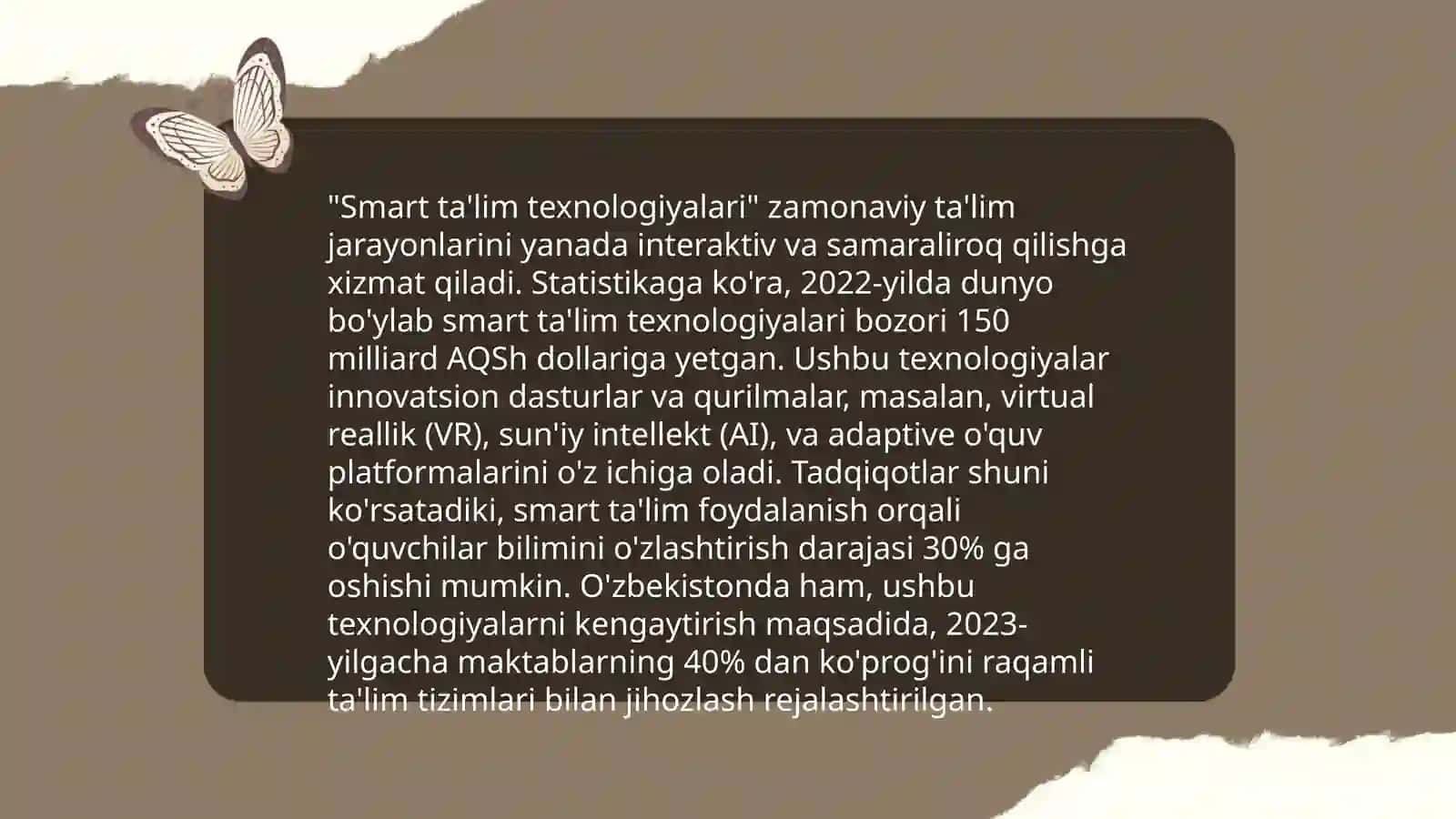 Smart ta'lim. Smart uylar. Smart darslik. Wikipedia 4