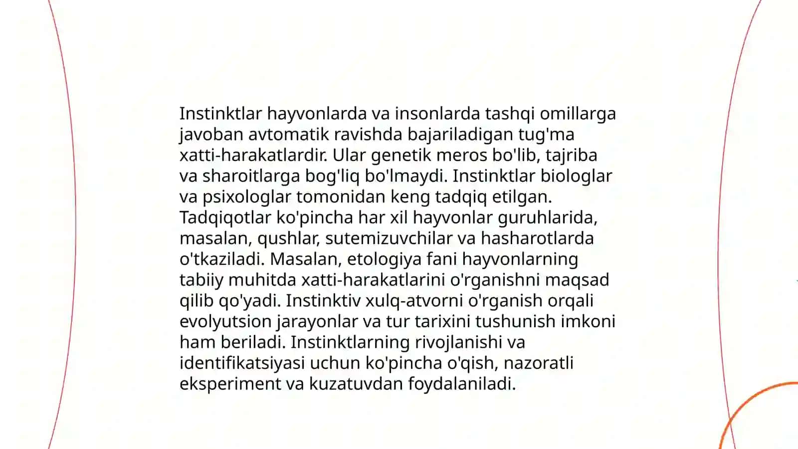 Hayvonlar psixik faoliyatining umumiy tavsifi 4