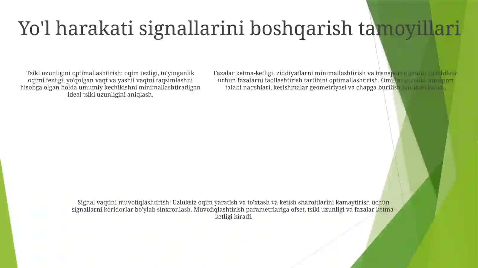 Svetafor Ishlash Rejimini Hisoblash 4