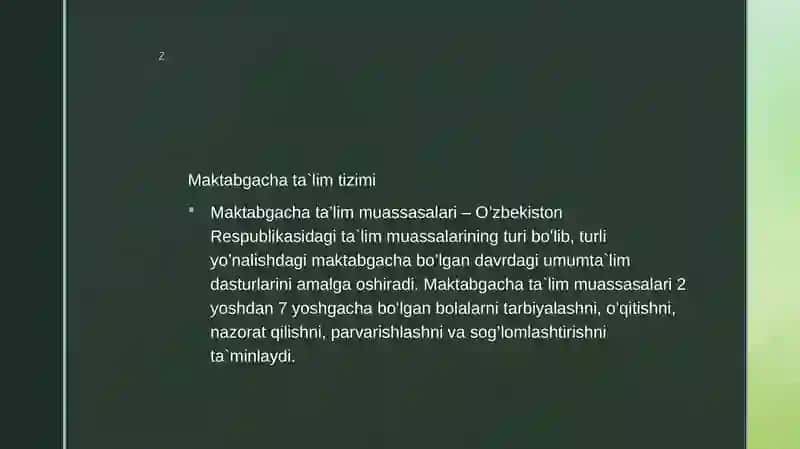 Ijtimoiy maktabgacha ta'limni tashkil etish 4