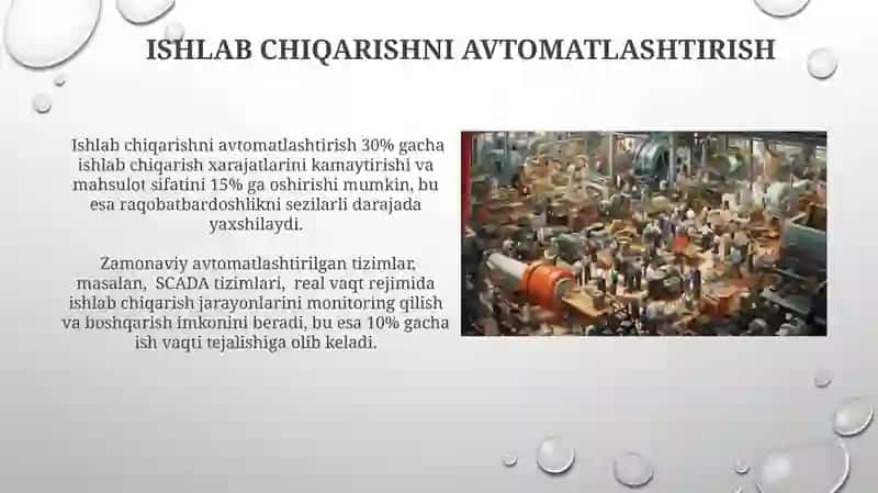 Sanoat korxonalarida ishlab chiqarishni samarali tashkil etish 4