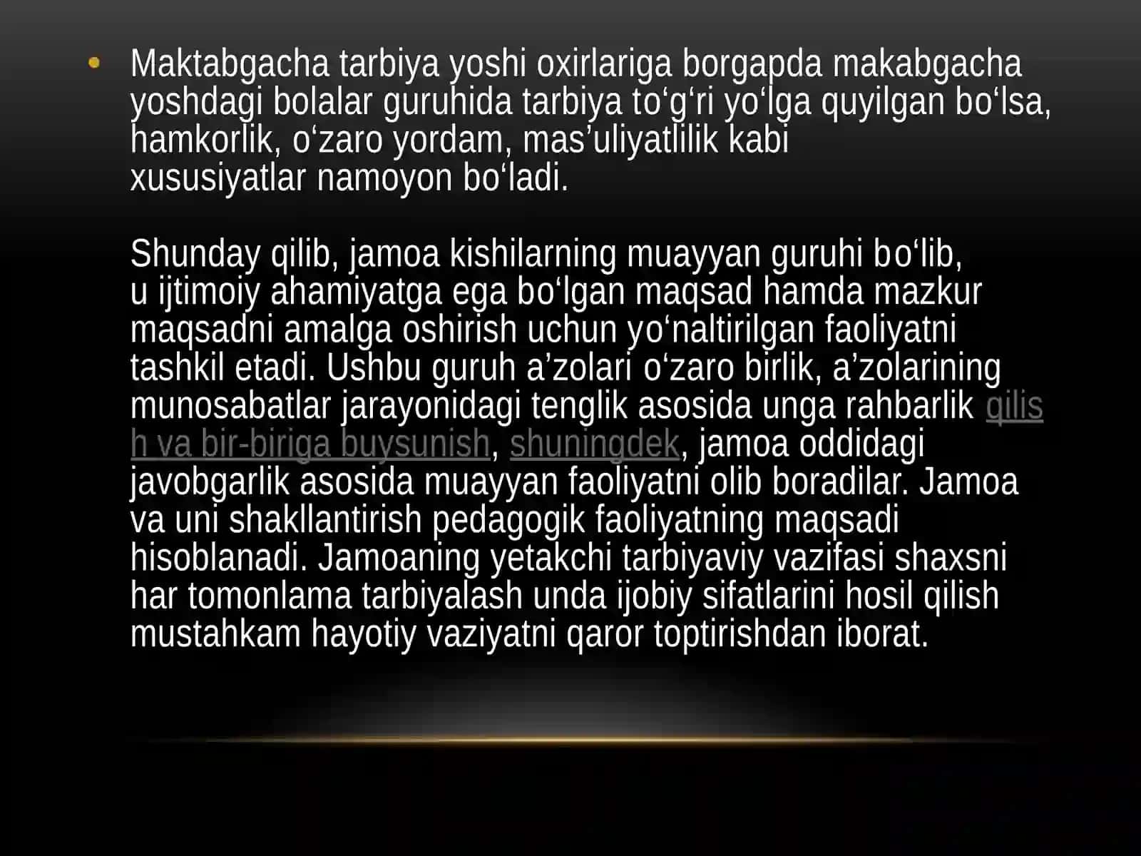BOLALAR JAMOASINING SHAKILLANISH DARAJALARI VA BOSQICHLARI 4