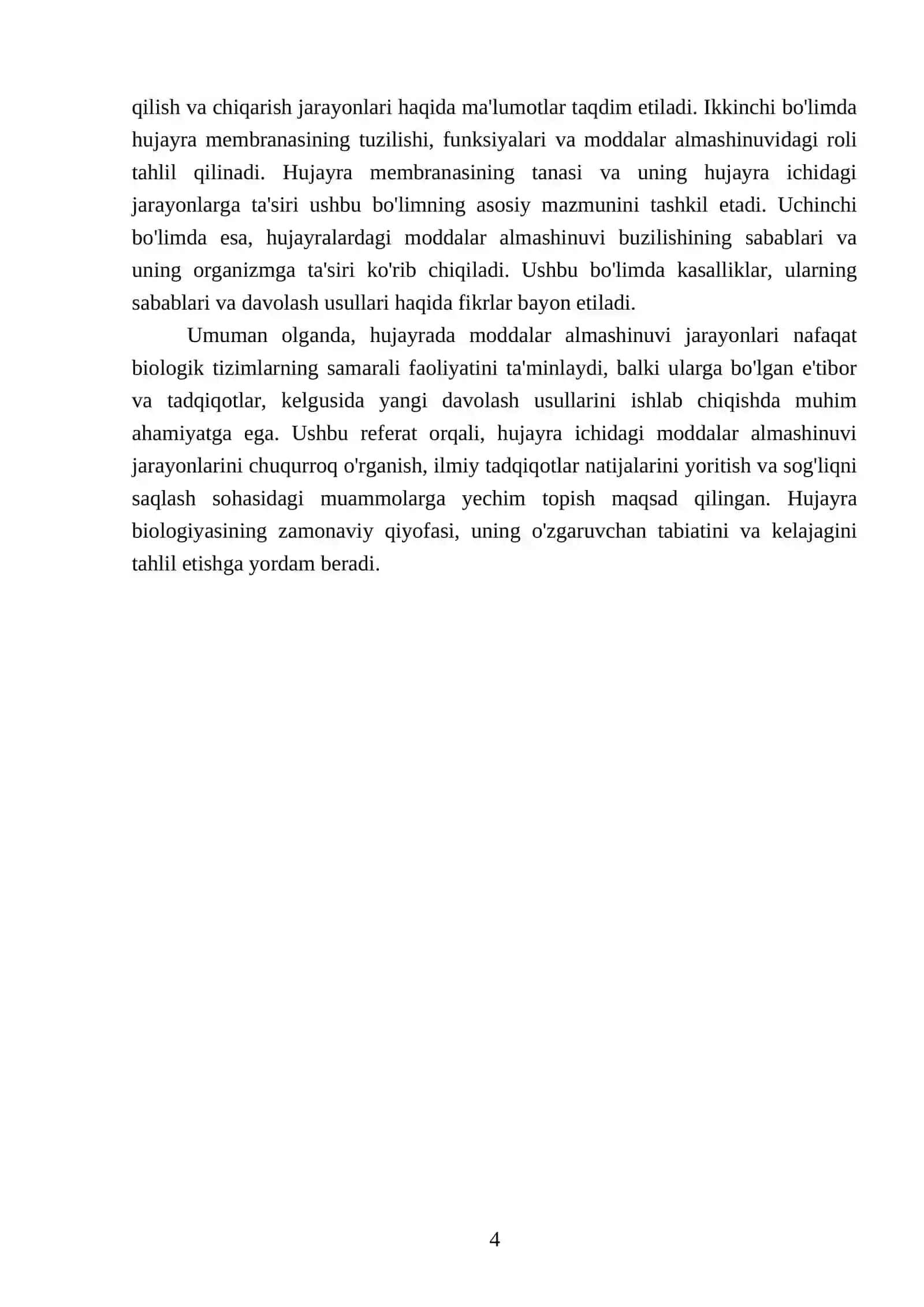 Hujayrada moddalar almashinuvi 4