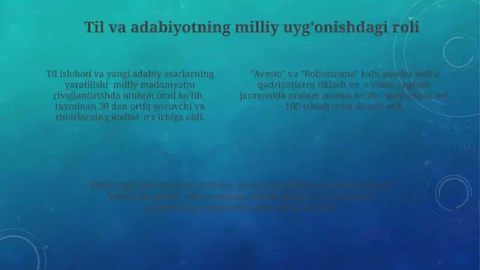 Madaniyat to'lqinlari 4