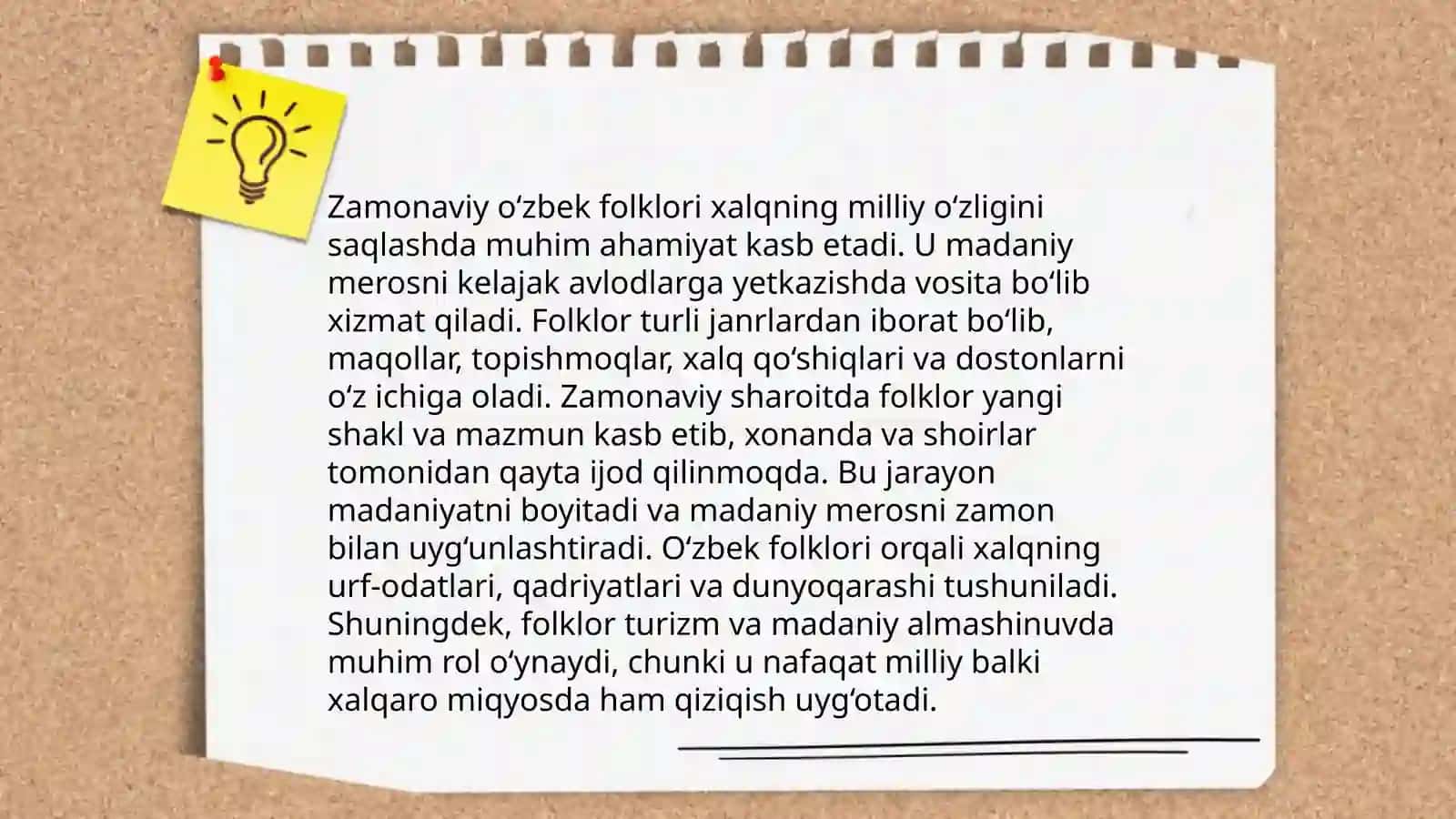 Folklorning milliy ma’naviyatimiz asoslaridan biri 4