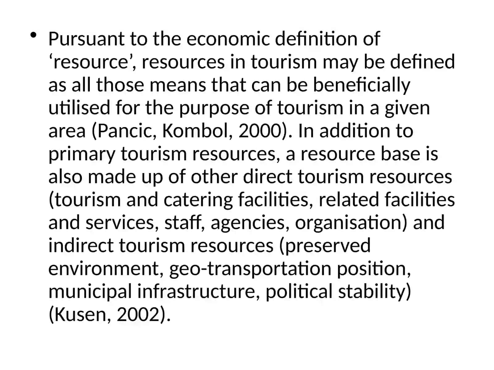 TOURISM RESOURCES and TOURIST ATTRACTIONS:conceptualization, classification and assessment 4