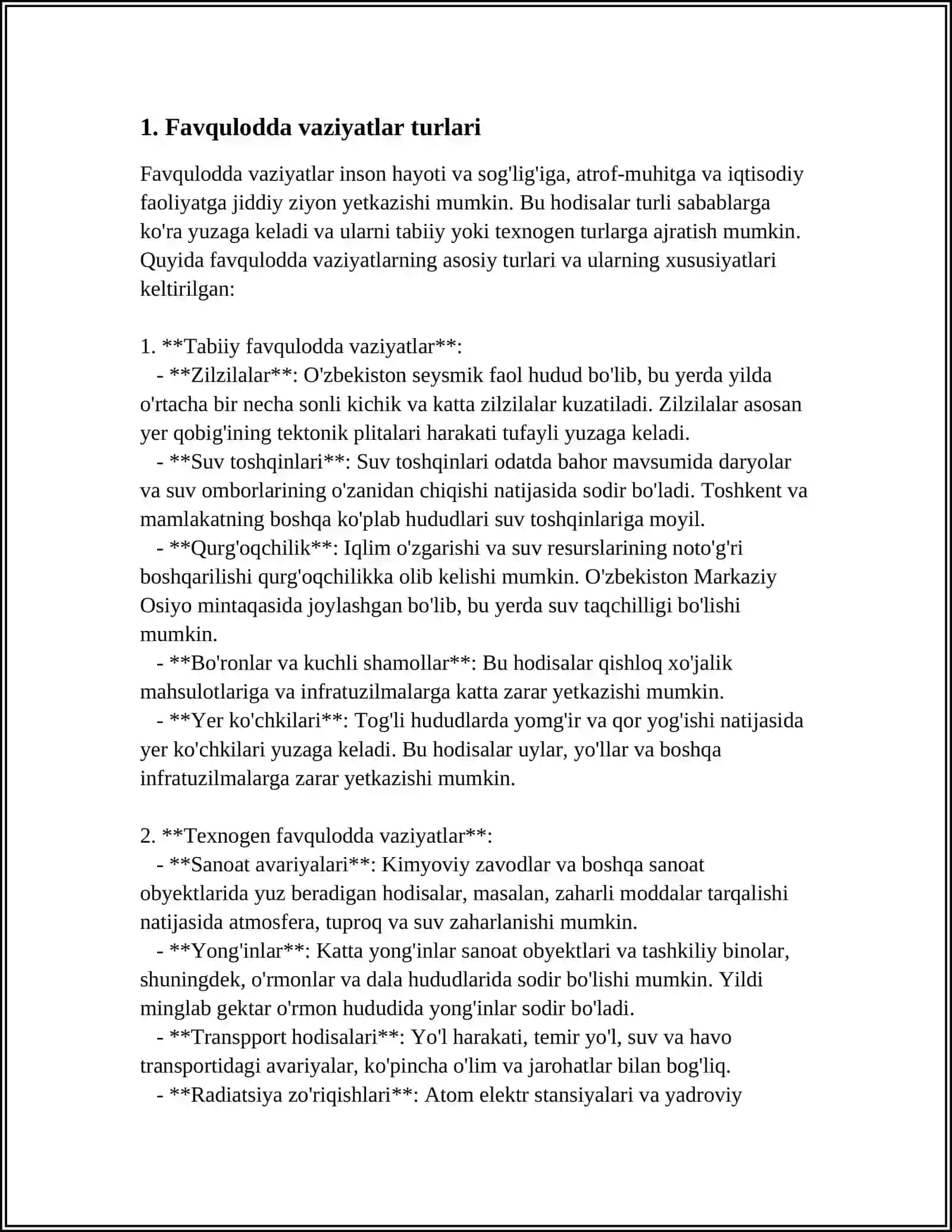 FAVQULODDA VAZIYATLARDA JAROHATLANGANLARGA BIRLAMCHI TIBBIY YORDAM KO' RSATISH 4