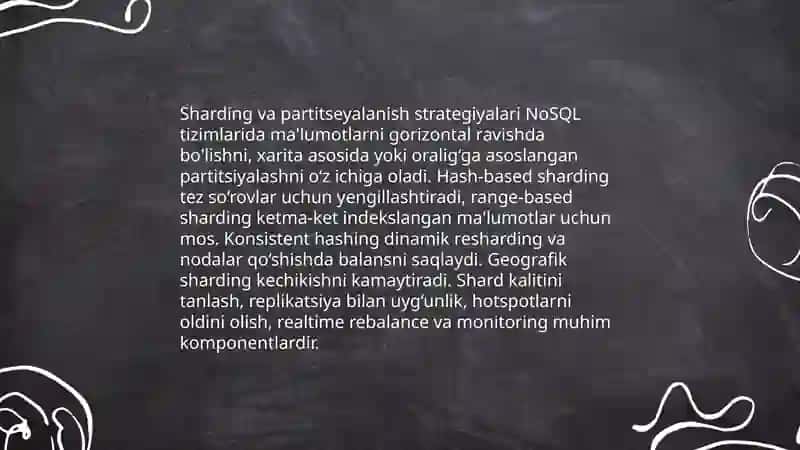 NoSQL ma'lumotlar bazasida katta hajmdagi ma'lumotlarni saqlash 4