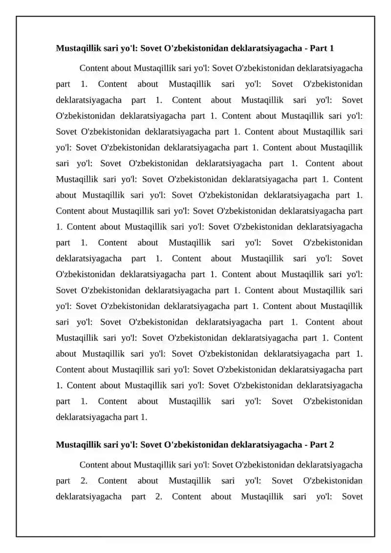 Mustaqil o'zbekiston respublikasing tashkil topishi va uning tarixiy axamyati 4